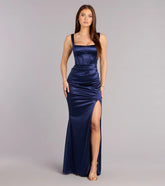 Klaudia Satin Corset Formal Dress