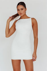 Chella Sleeveless Mini Dress White