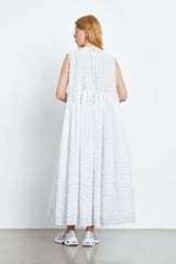 Anna Karin | Dress Check Seersucker White